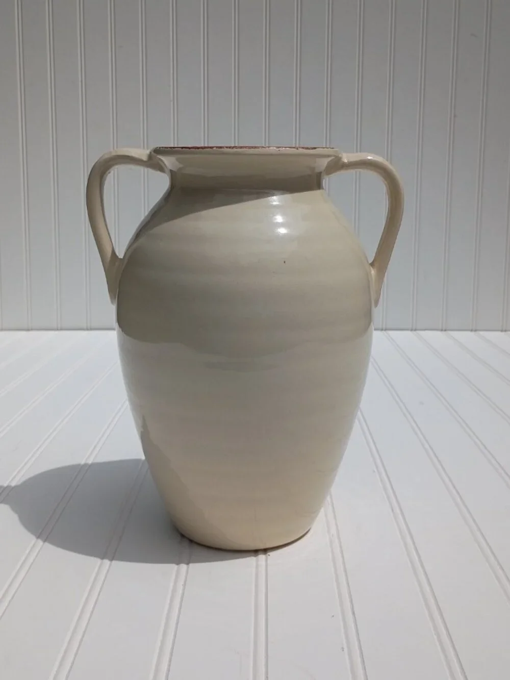 Farmhouse Ceramic Pig Vase Butchery Delicatessen Double Handle Jug Country 10.5
